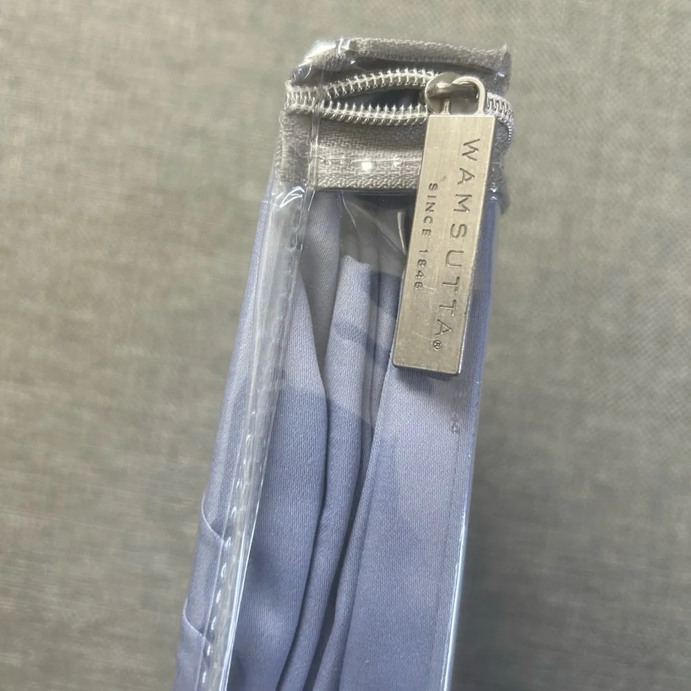 Wamsutta 400 Thread Count 100% Cotton Set Two Pillowcases Light Blue Periwinkle